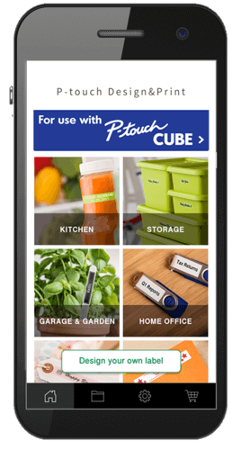 p touch cube print labels from your smartphone